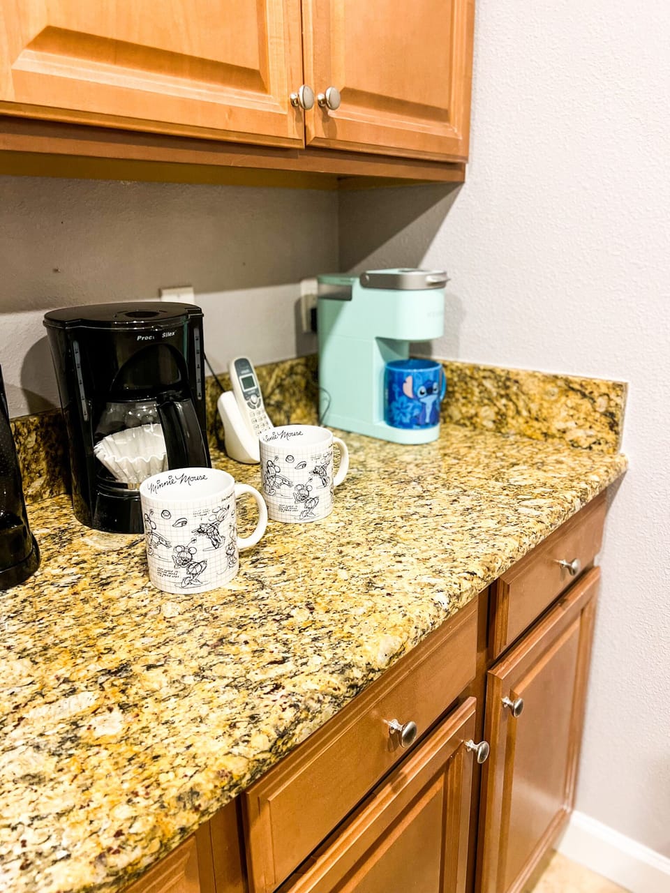With every Disney trip, you need coffee.  Drip machine & Keurig 
