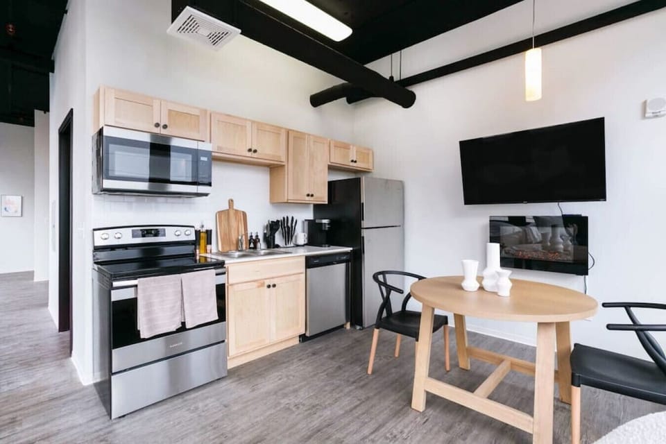 Open-concept design with quartz countertops and hand-picked finishes.