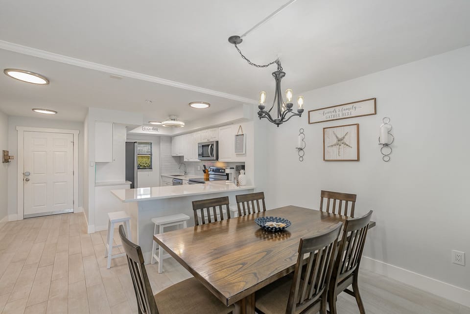 Dining and kitchen