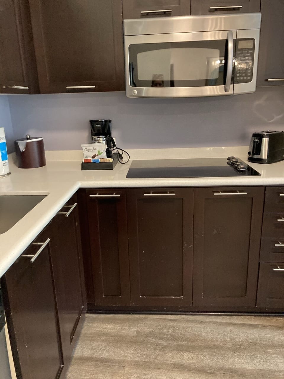Full kitchen in suite