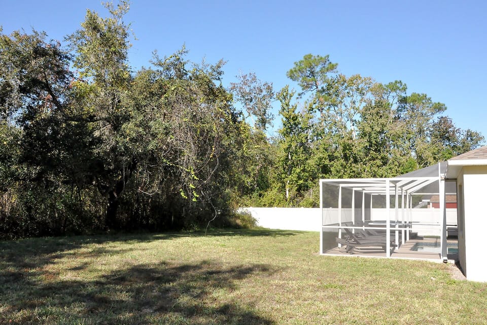 6' High Solid fences provide privacy on the sides of the property.