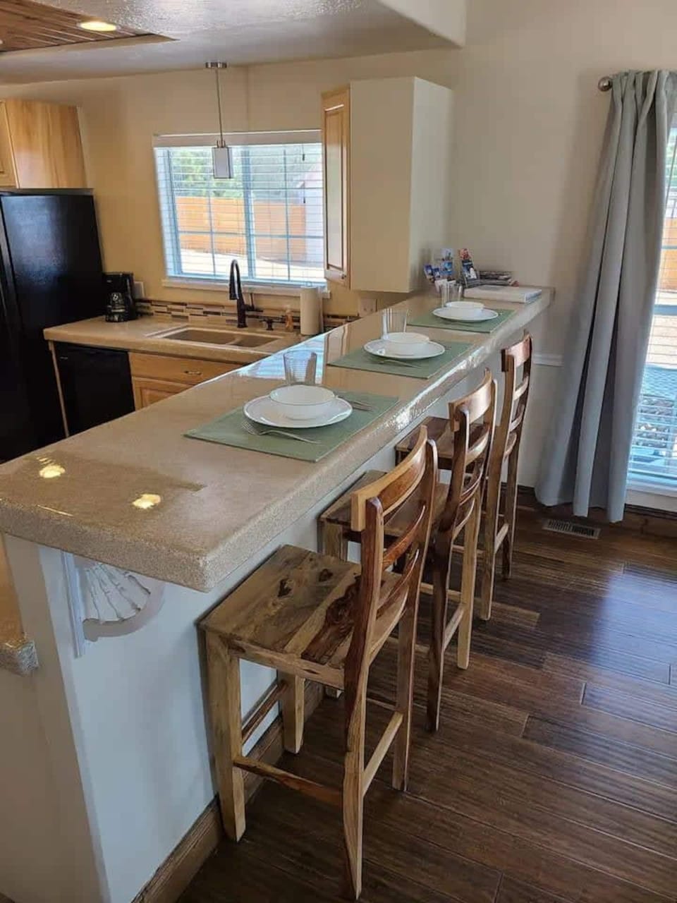 Kitchen bar table.