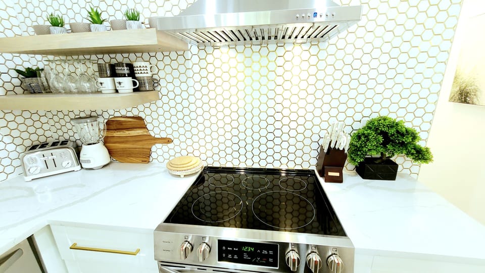A Fully Equipped and Modern Kitchen Perfect for Entertaining