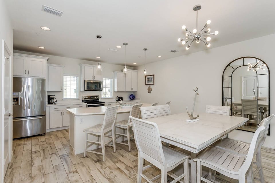 The dining area is great spot for game night!