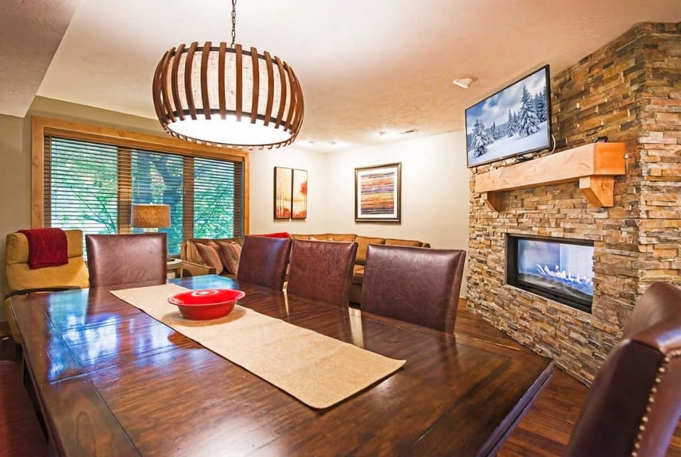 View of the dining area