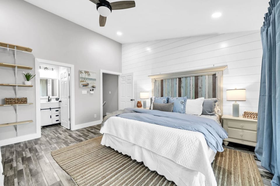 Bedroom #1 | Settle in on the king bed and enjoy TV before bedtime