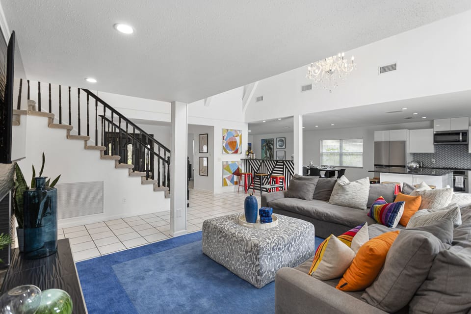 spacious living room
