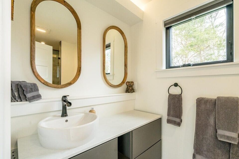 Main floor second bedroom bath vanity