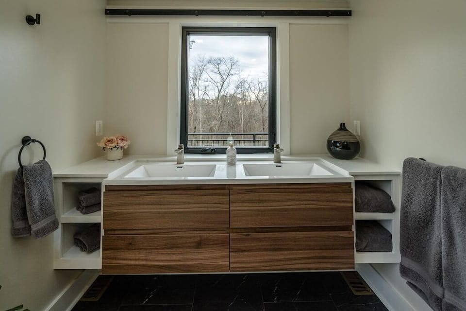 Main floor master bath vanity