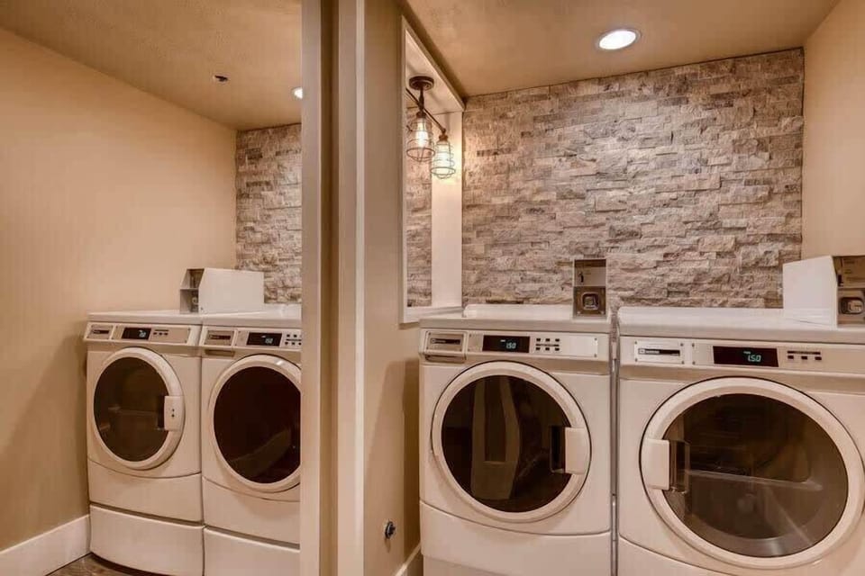 Shared coin-operated laundry room