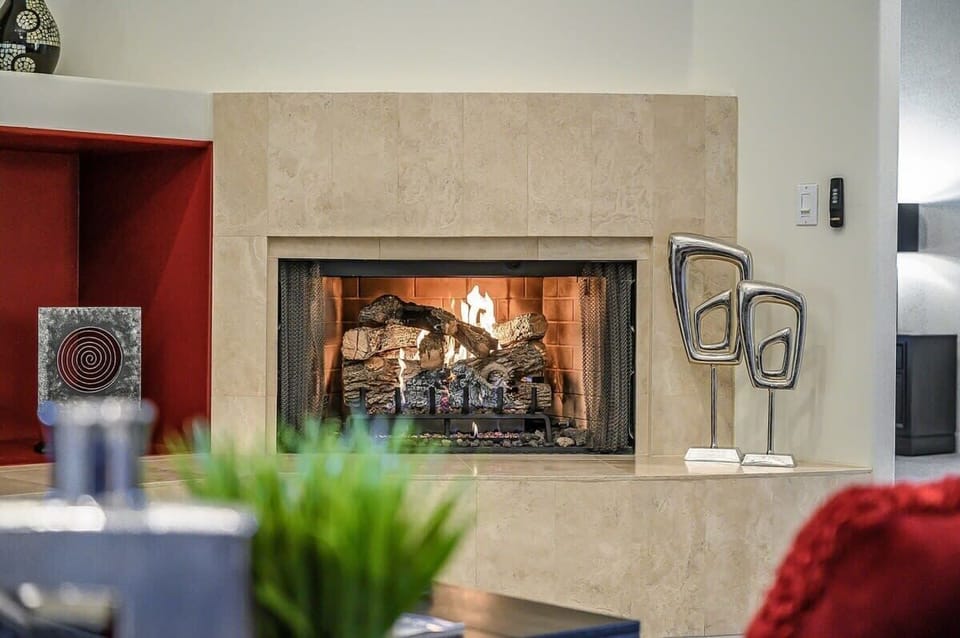 Multiple gas fireplaces in the home
