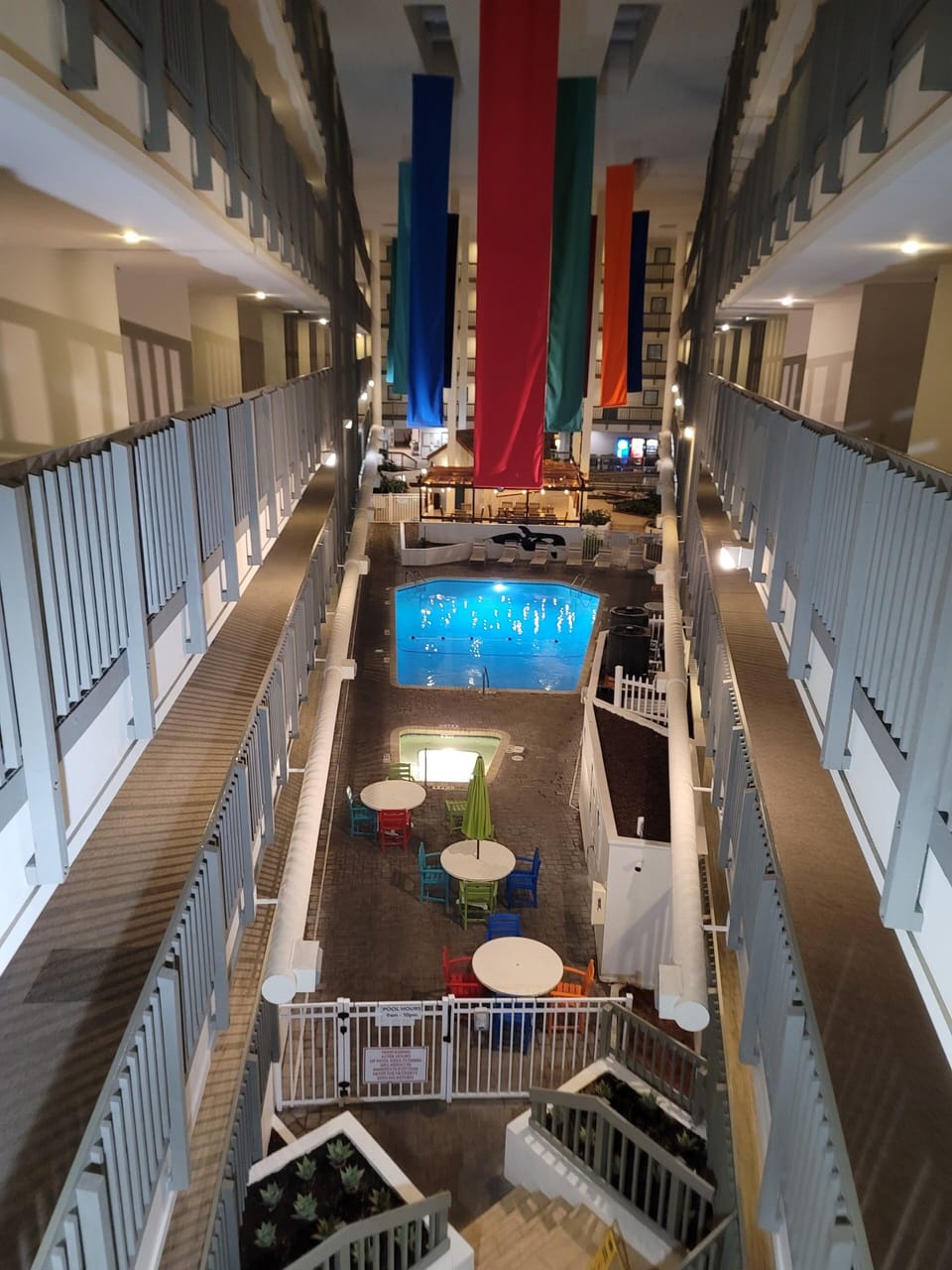 Relax in the indoor pool and hot tub on those rainy or cold days.