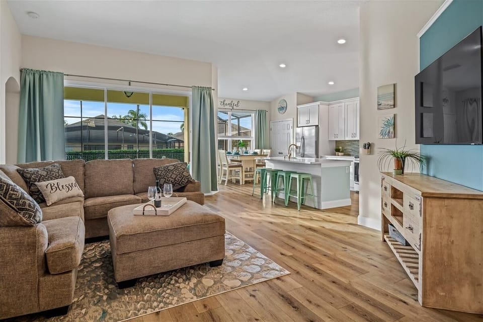 Open floor plan. 