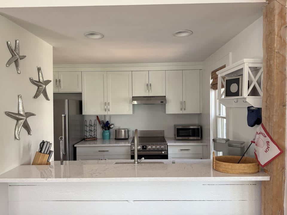 Newly renovated kitchen with custom cabinets