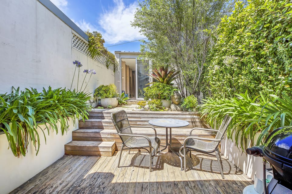Rear courtyard