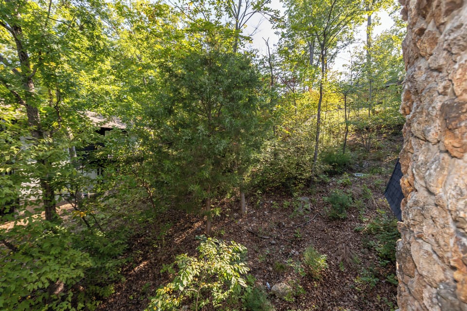 view behind balcony