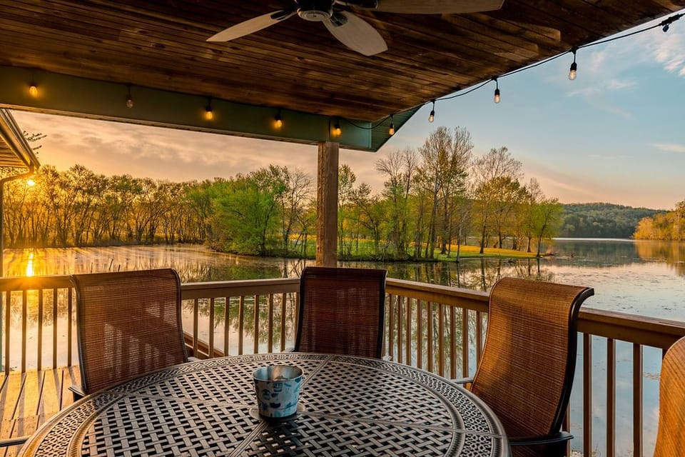 Sunrise view from your back deck.