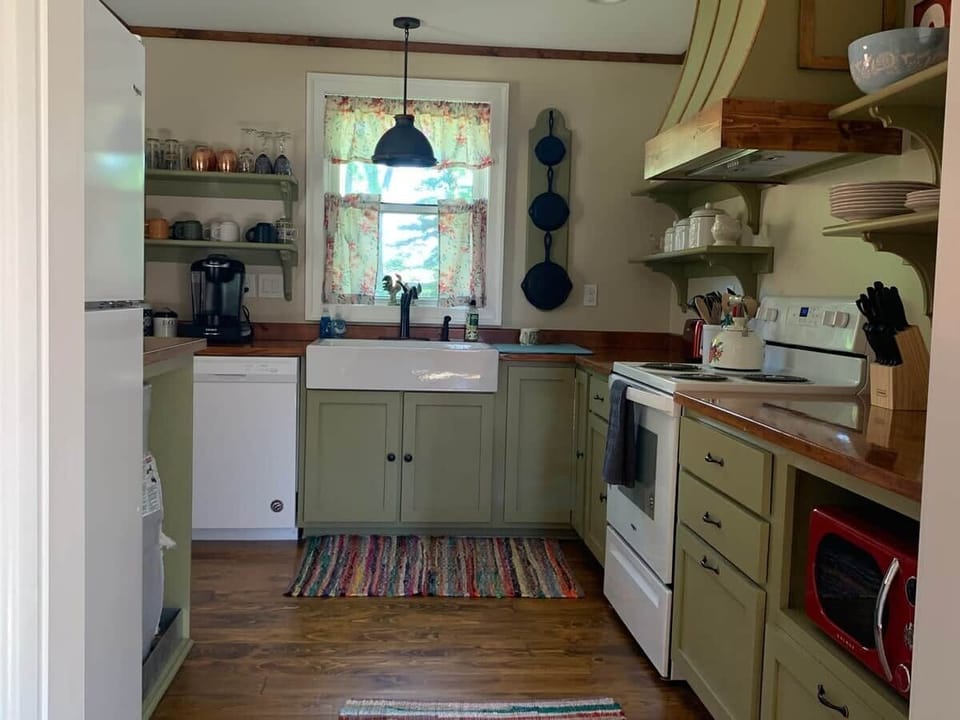 Fully stocked kitchen ready for the home cook.  