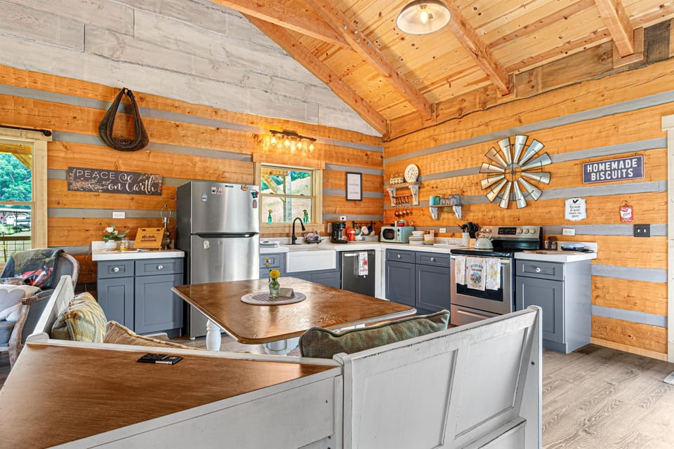 Open and airy kitchen with everything you need