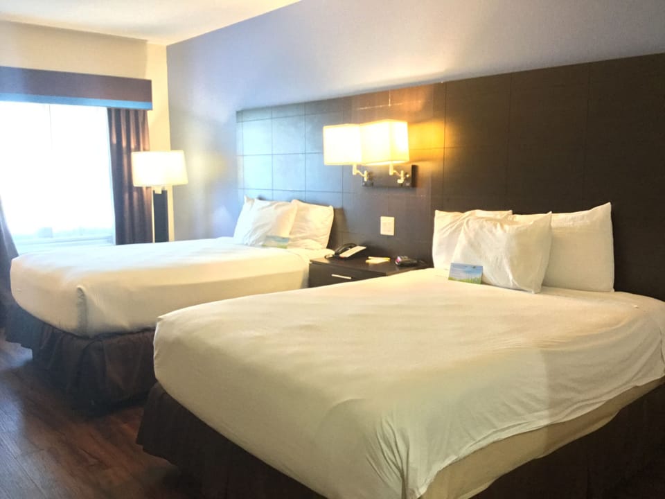 Iron/ironing board, cribs (free), WiFi (free), alarm clocks