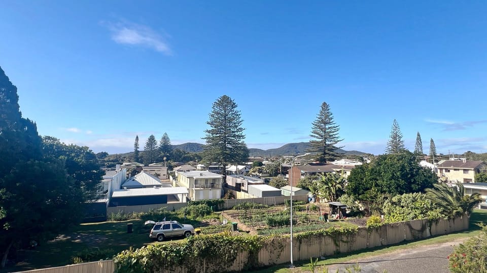 View from back balcony.
