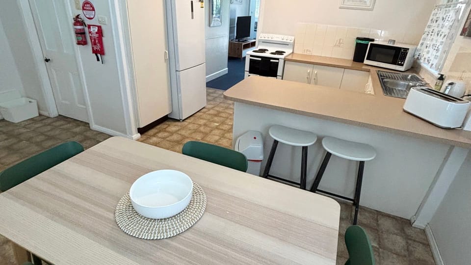 Dining area and kitchen. 
