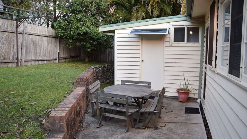 Back patio.