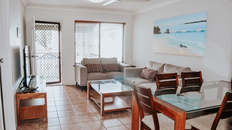 Living and dining area.