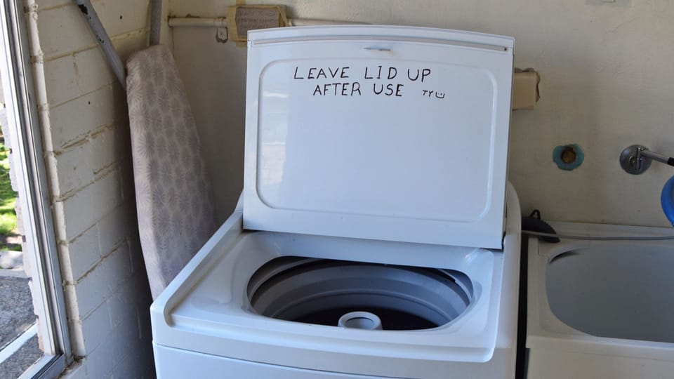 Shared laundry.