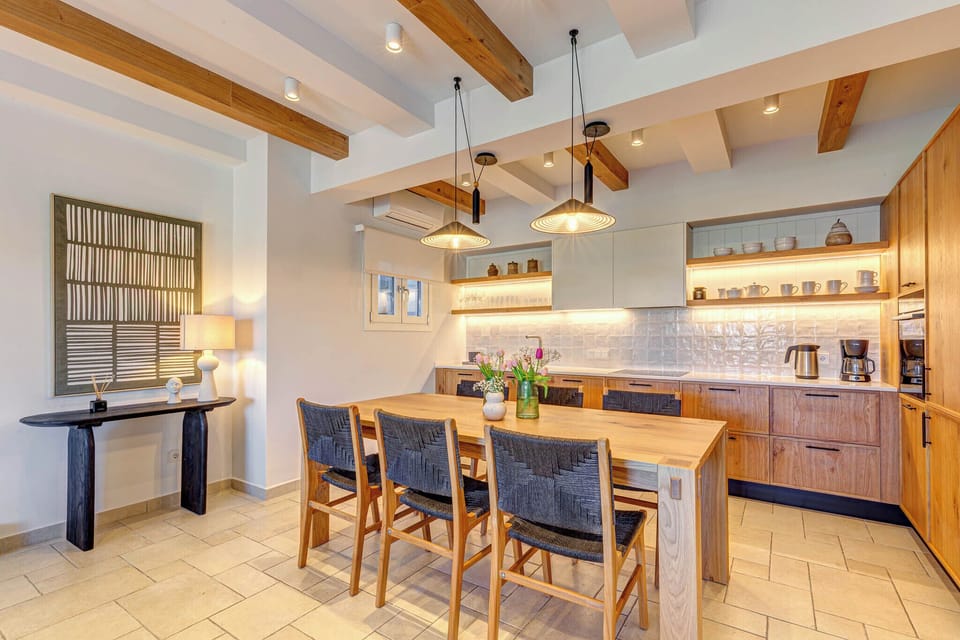 Family Villa, Private Bathroom, Sea View (Villa Maria) | Private kitchen