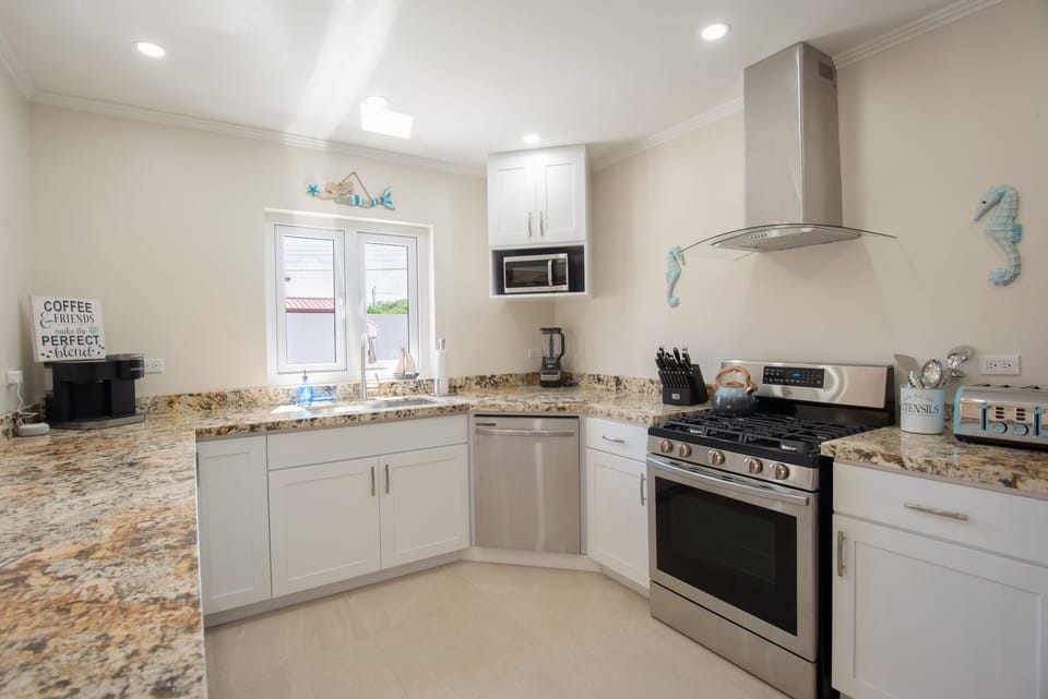 Modern, spacious, and fully equipped kitchen, perfect for cooking
