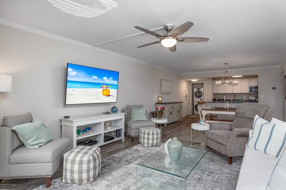 Relax in front of the Sony Smart TV on all new, comfortable furnishings
