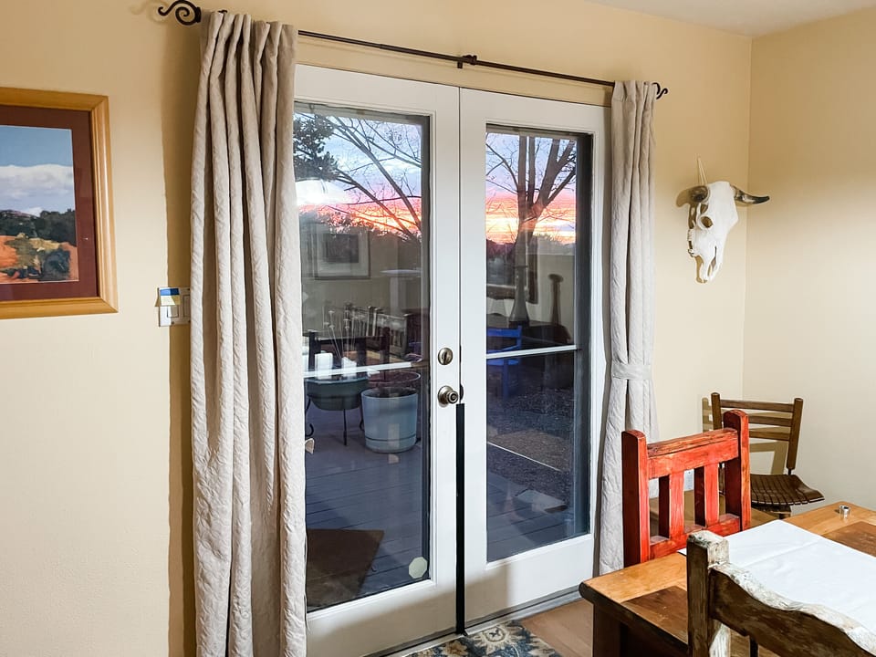 Back door leading to the back yard