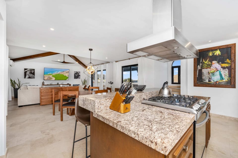 Gourmet kitchen with all the utensils