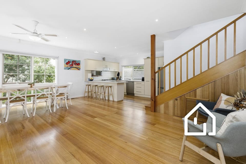 Downstairs open plan living incorporating the kitchen, dining and a sitting area