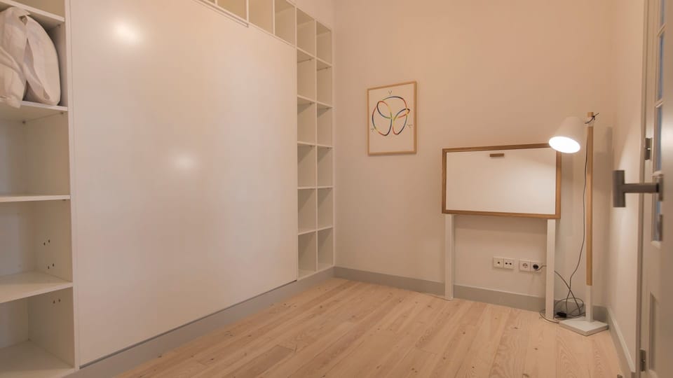 An additional bedroom is available - it comes with a pretty cool and comfortable Murphey bed!