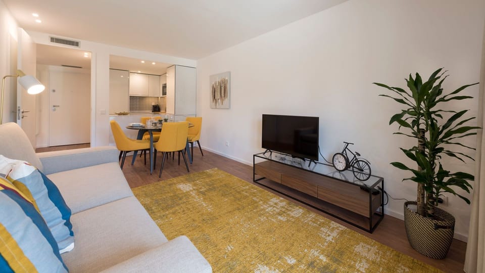 Living room with a sofa-bed for 2