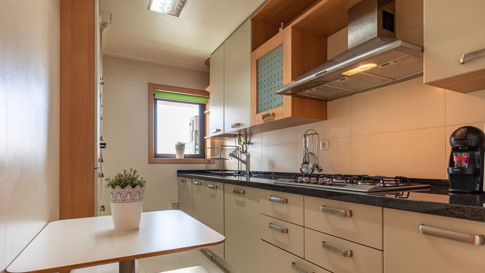 Full kitchen with the amenities necessary for your stay #airbnb #airbnblisbon #portugal #pt #lisbon