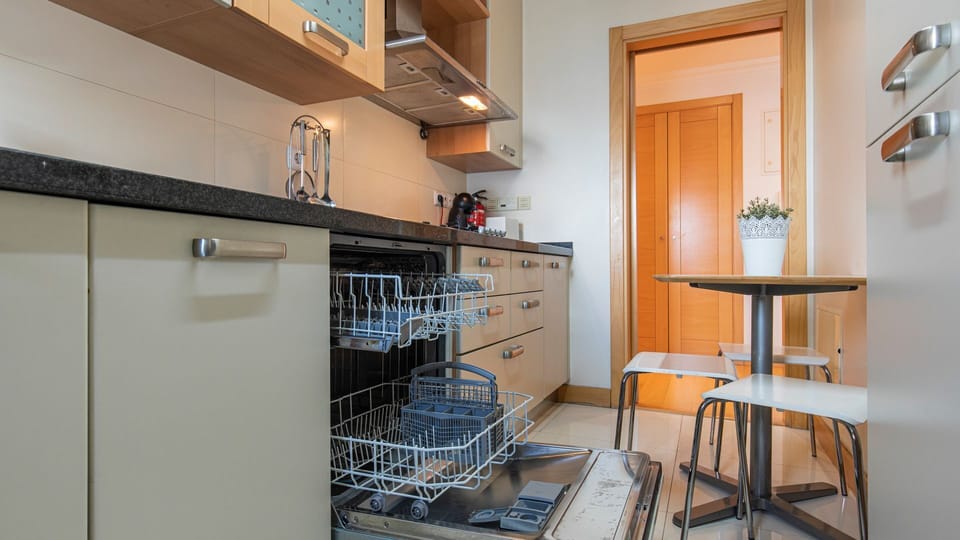 Full kitchen with the amenities necessary for your stay #airbnb #airbnblisbon #portugal #pt #lisbon