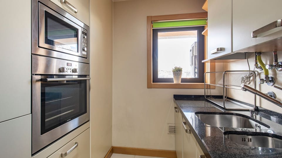Full kitchen with the amenities necessary for your stay #airbnb #airbnblisbon #portugal #pt #lisbon