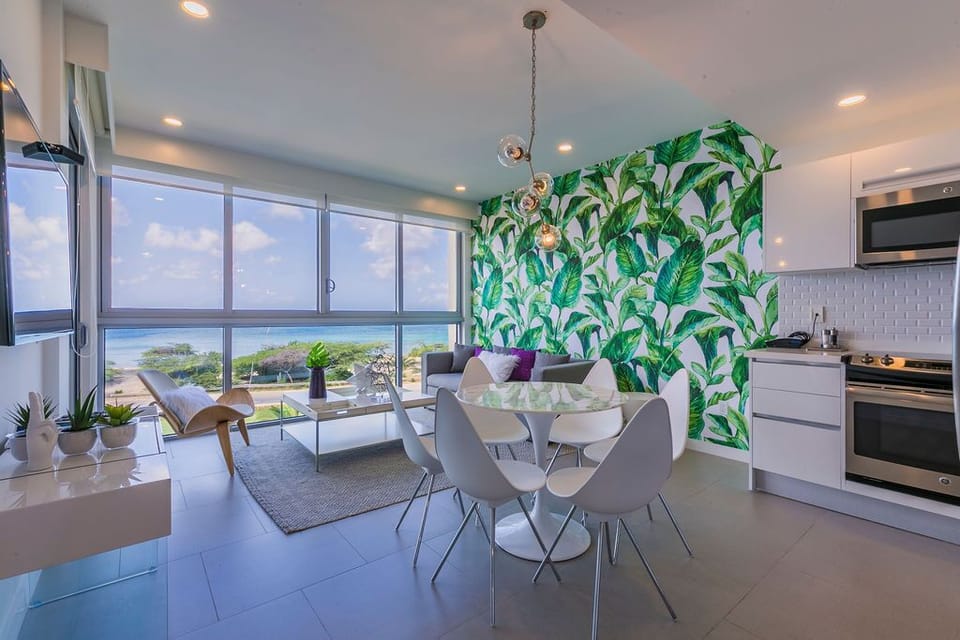 Dining room and living room