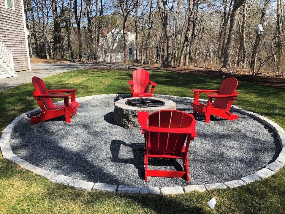 Fire Pit in backyard