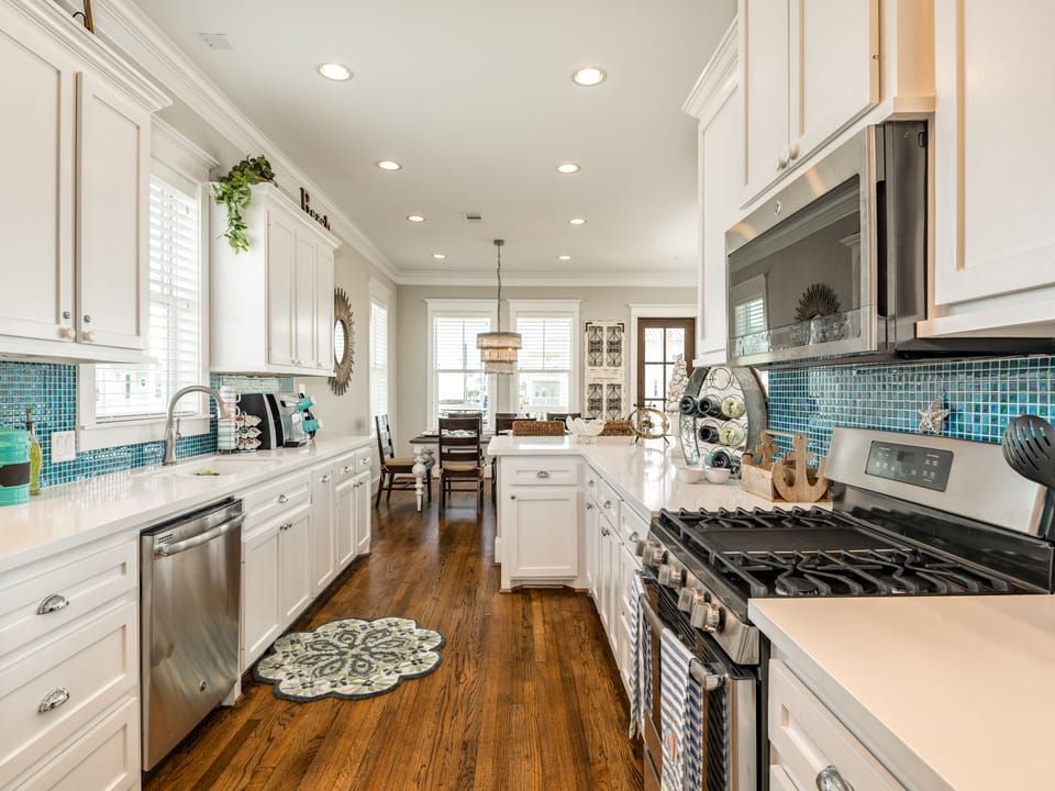 The chef in the group will love the fully equipped kitchen