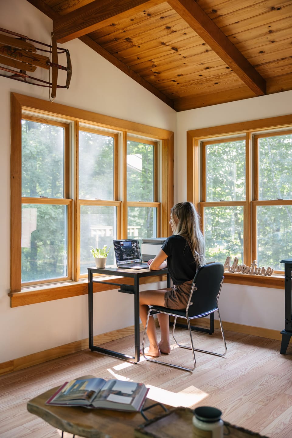 Work from home in our dedicated workspace, complete with printer!