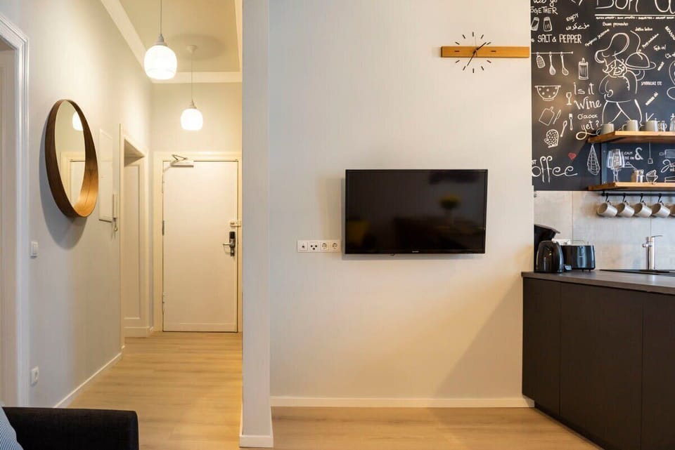 Flat screen TV in the living area
