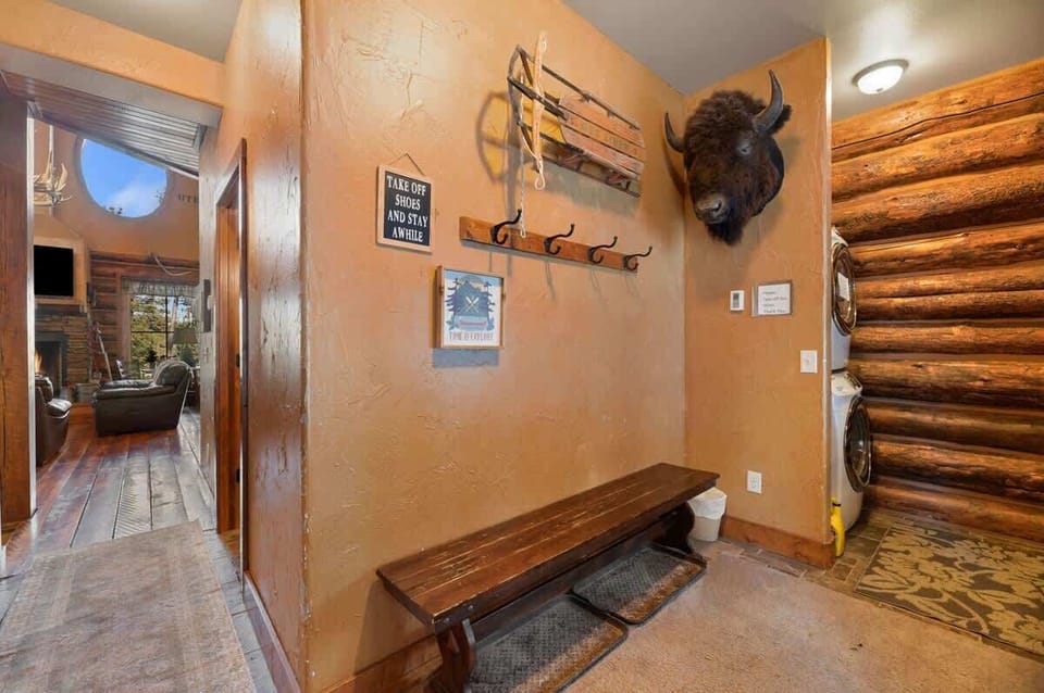 Laundry room located on main floor near enterance 