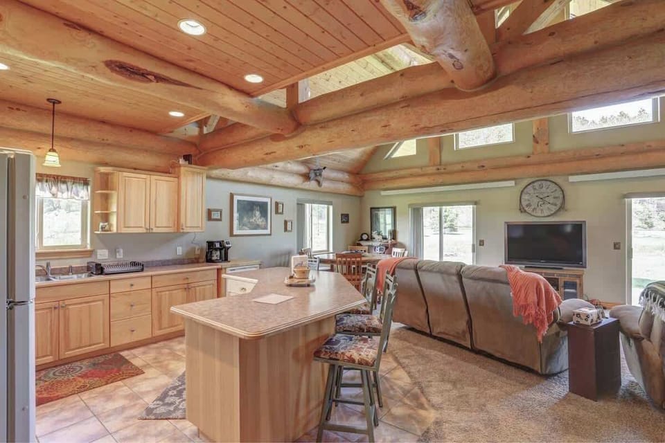 Main level kitchen and livingarea