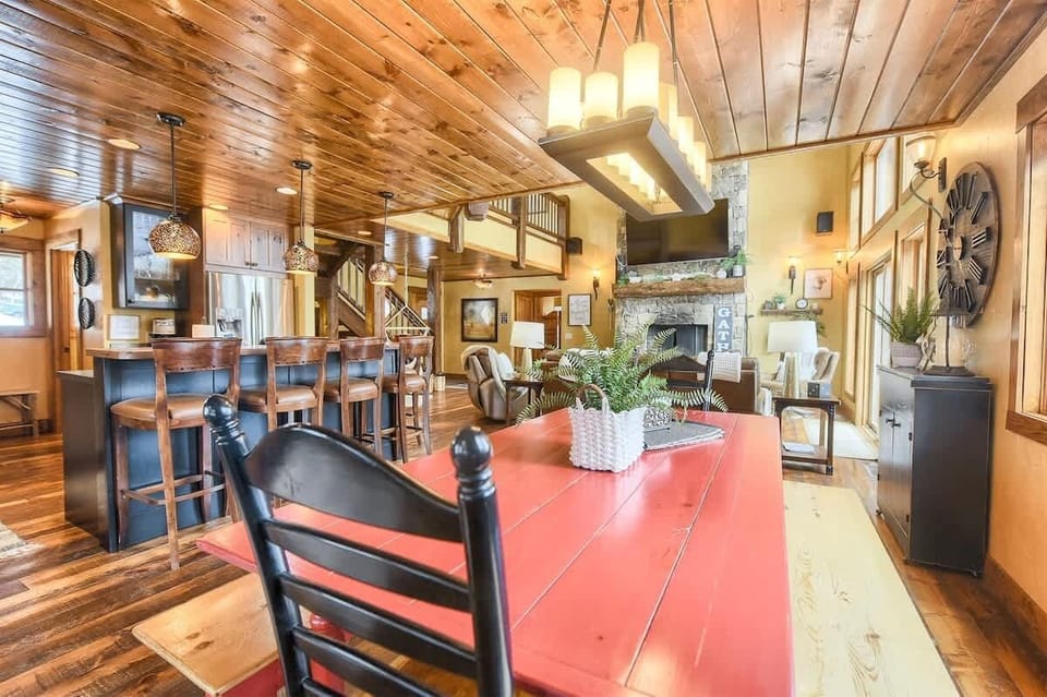 Dining room table with seating for 8