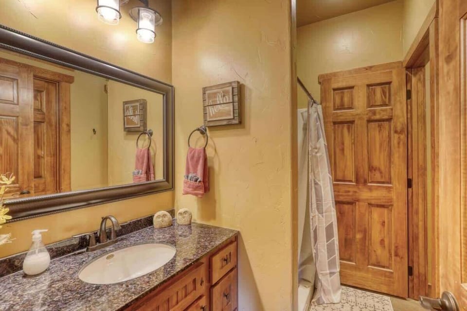 Main floor bathroom with walk-in shower