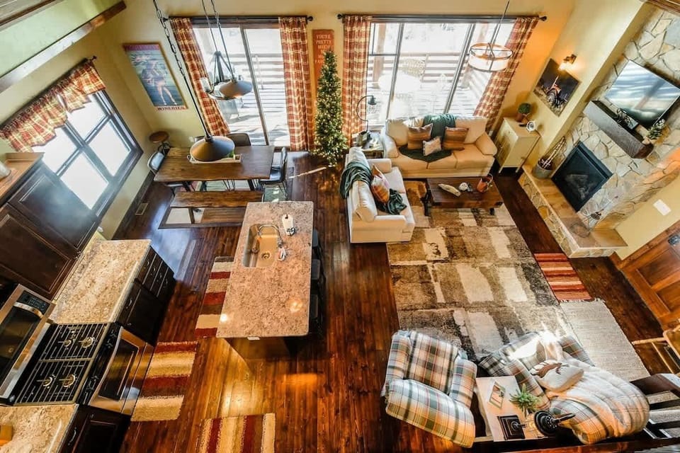 Main floor view from the loft. 
